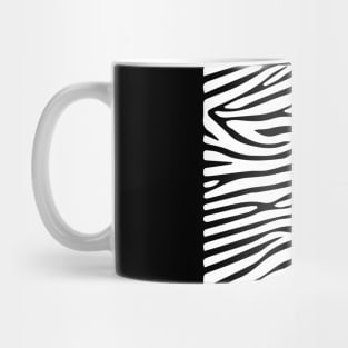 Minimalist zebra striped pattern Mug